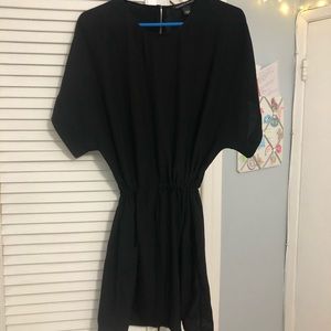 victoria’s secret black dress with tie waist